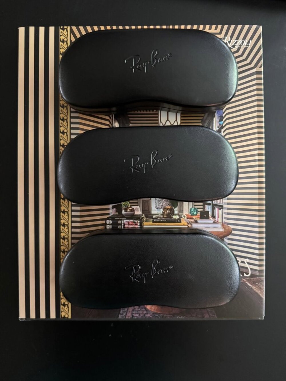 Ray Ban Hard Clamshell Cases Lot of 3 Black